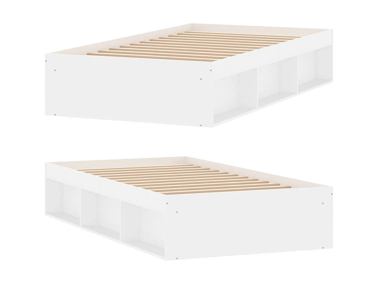 Cama 90x200 cm blanca ES85611