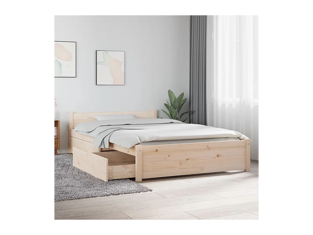 Lit-120x190 cm avec tiroirs Petit double EGGB27361