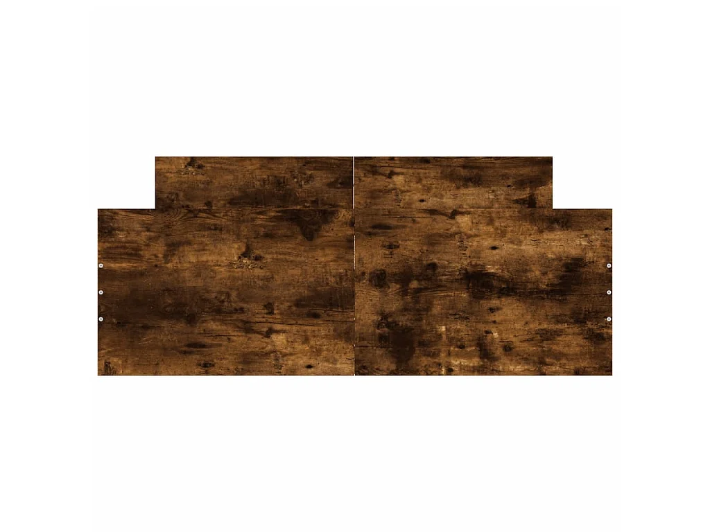 Cama 120x200 cm con cabecero piecero roble ahumado ES54017