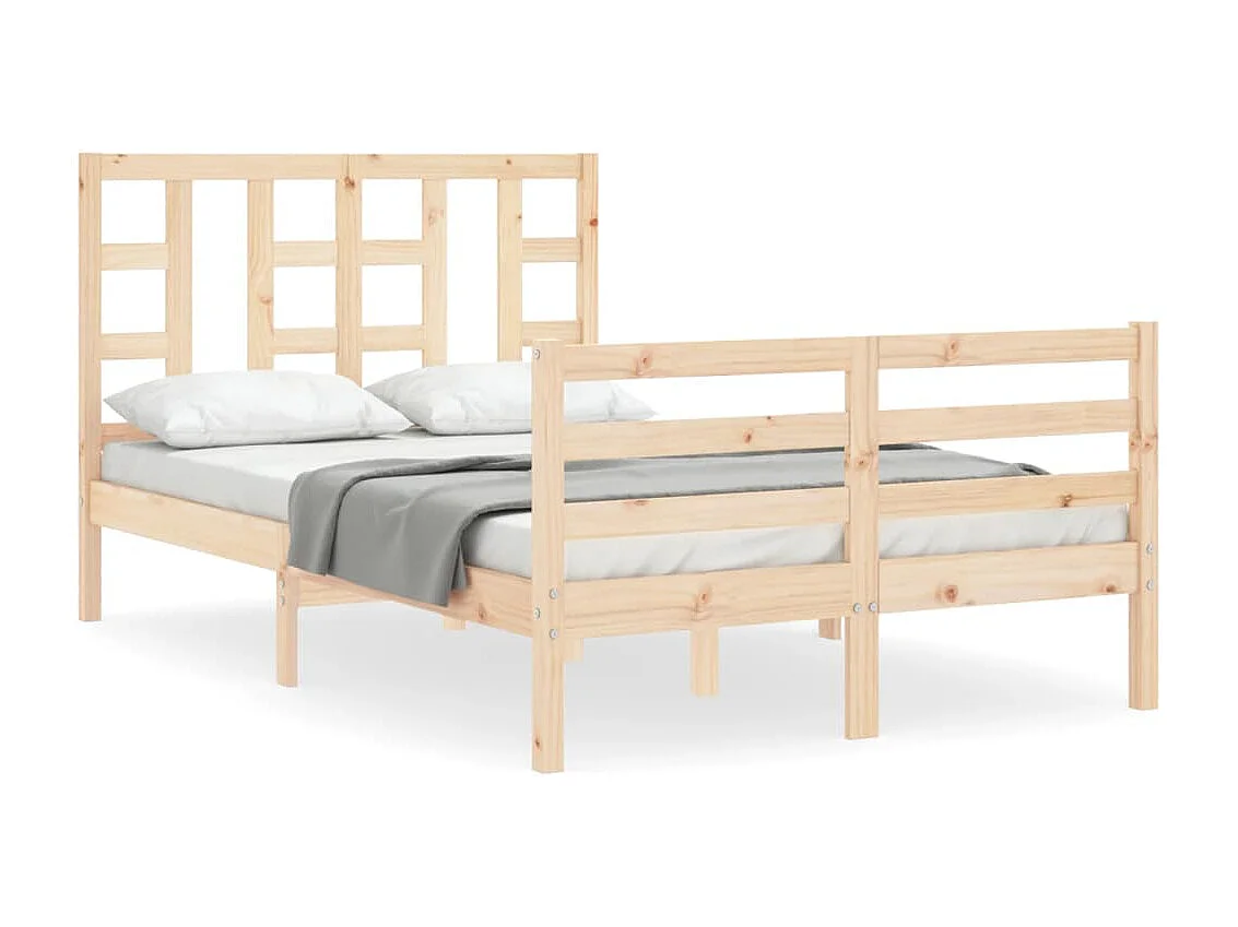 Cama 120x200 cm con cabecero madera maciza ES26578