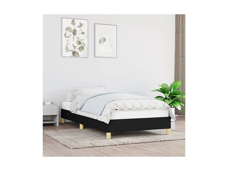 Bedframe stof zwart 80x200 cm NL84651