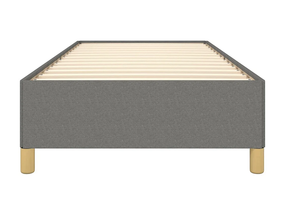 Cama 90x190 cm tecido cinzento-escuro PT311673