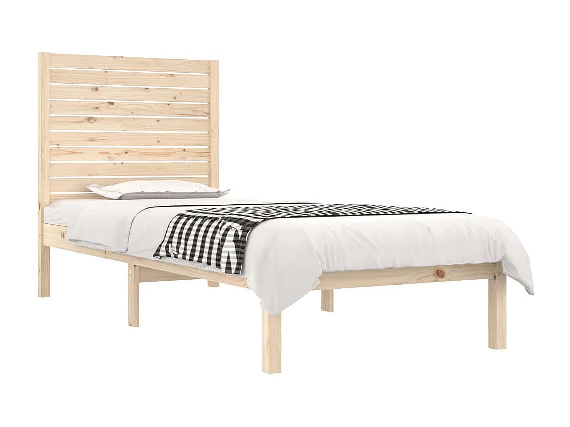 Lit-90x190 cm bois massif simple EGGB88289