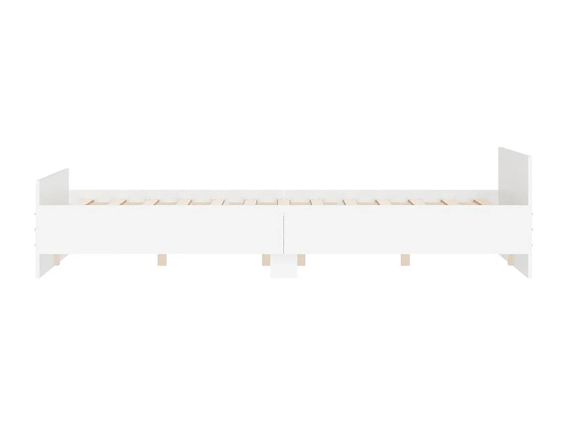 Bedframe met hoofd- en voeteneinde wit 160x200 cm NL42265