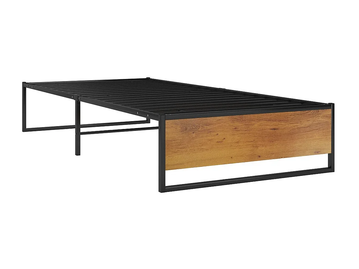 Cama 100x200 cm de metal negra ES77621