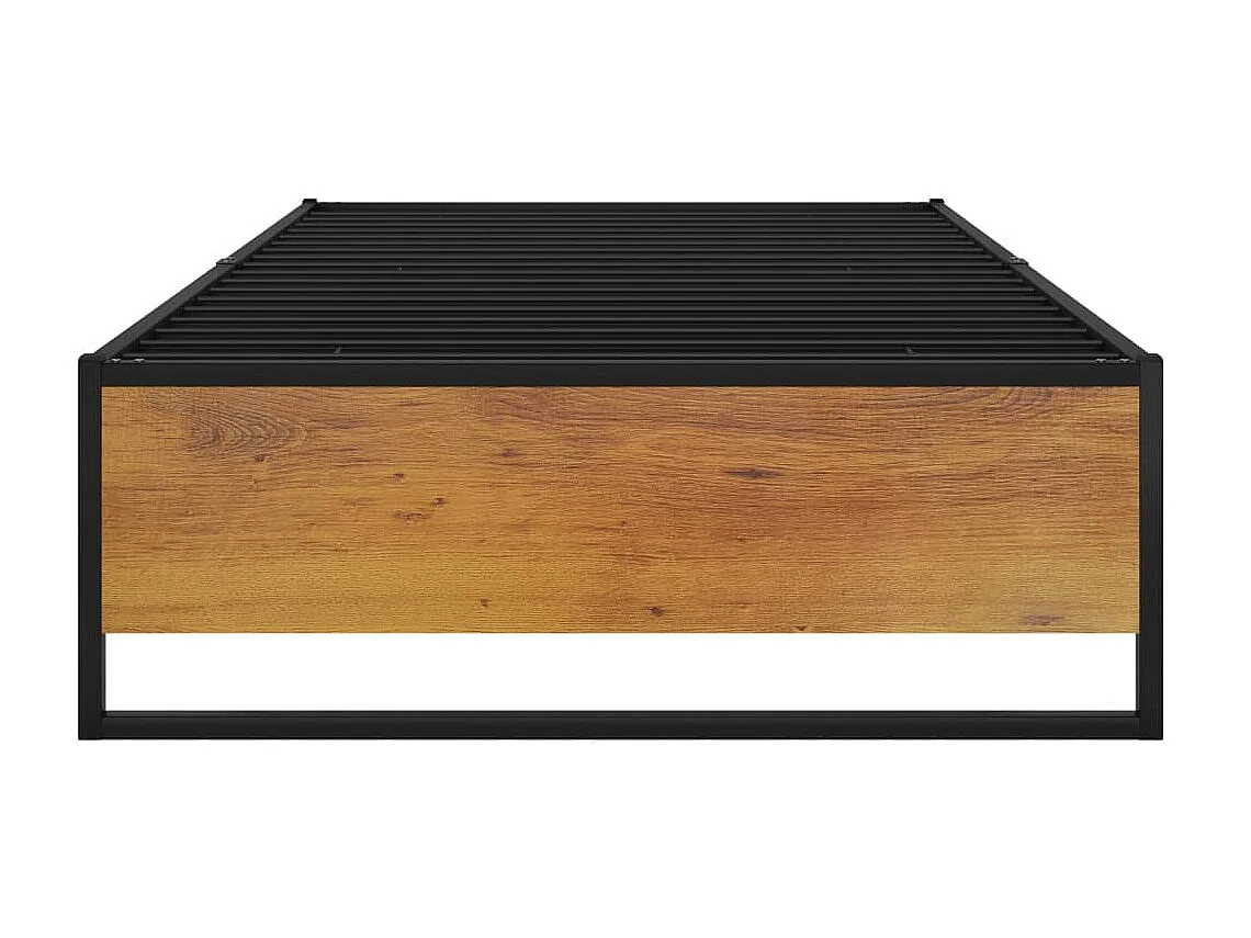 Cama 100x200 cm de metal negra ES77621