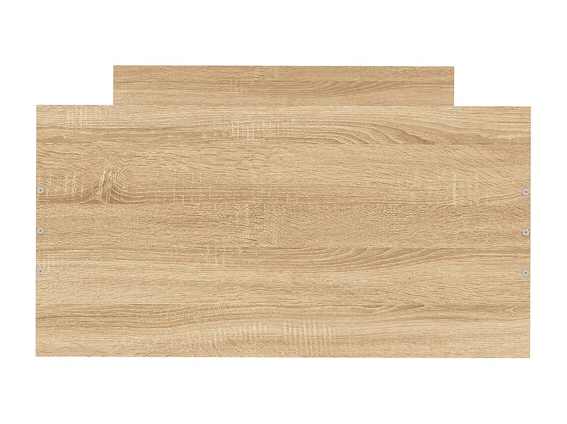 Cama 75x190 cm madera de ingeniería Sonoma roble ES62747
