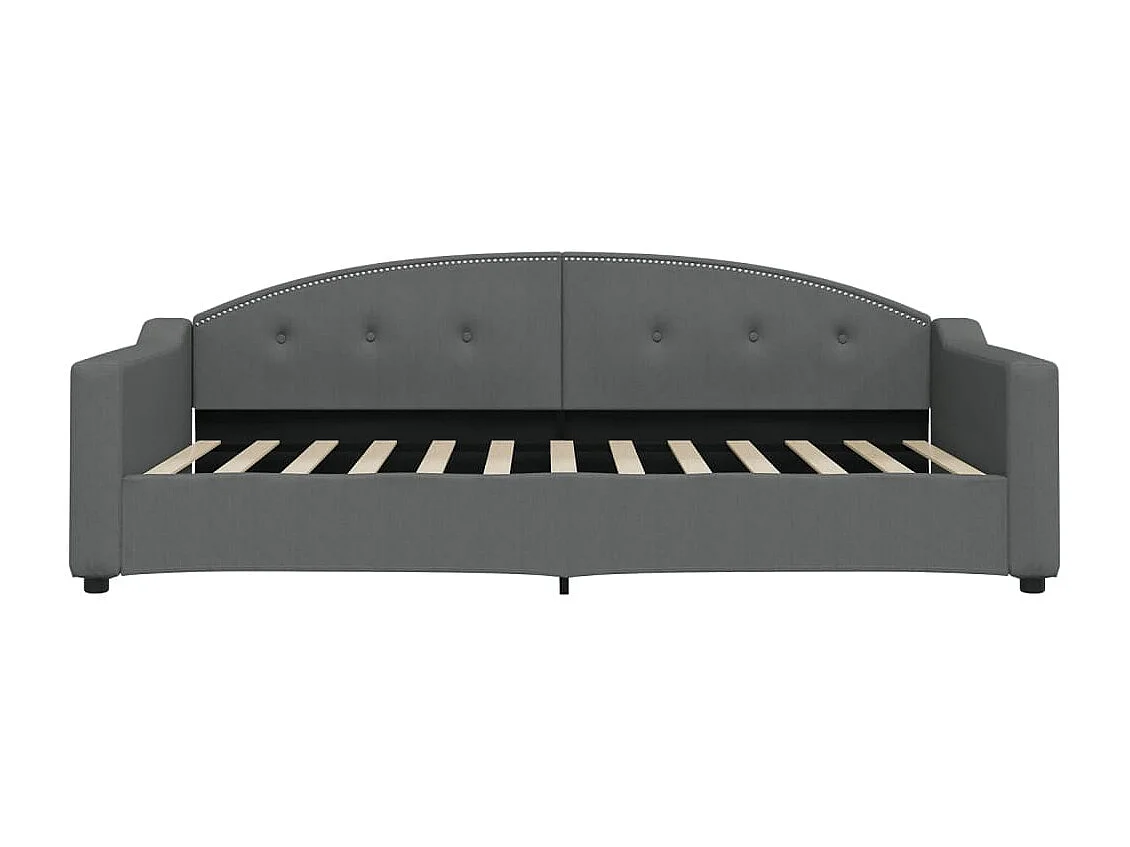 Sofá-cama 100x200 cm tecido cinzento-escuro PT465573