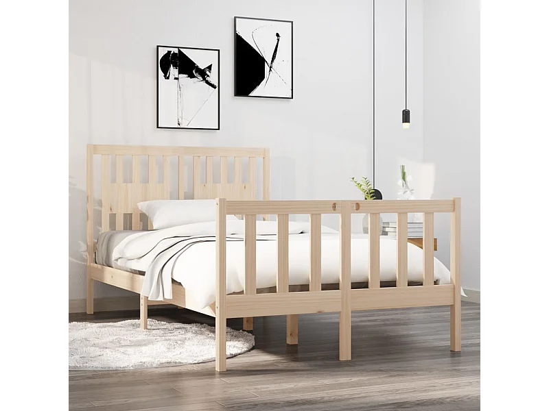 Lit-120x190 cm bois massif petit double EGGB40309
