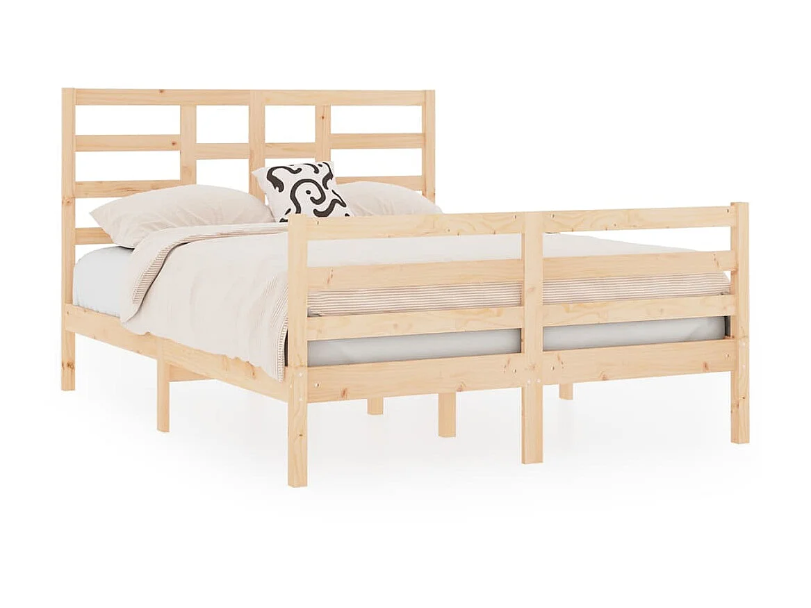 Lit-120x190 cm bois massif petit double EGGB79219
