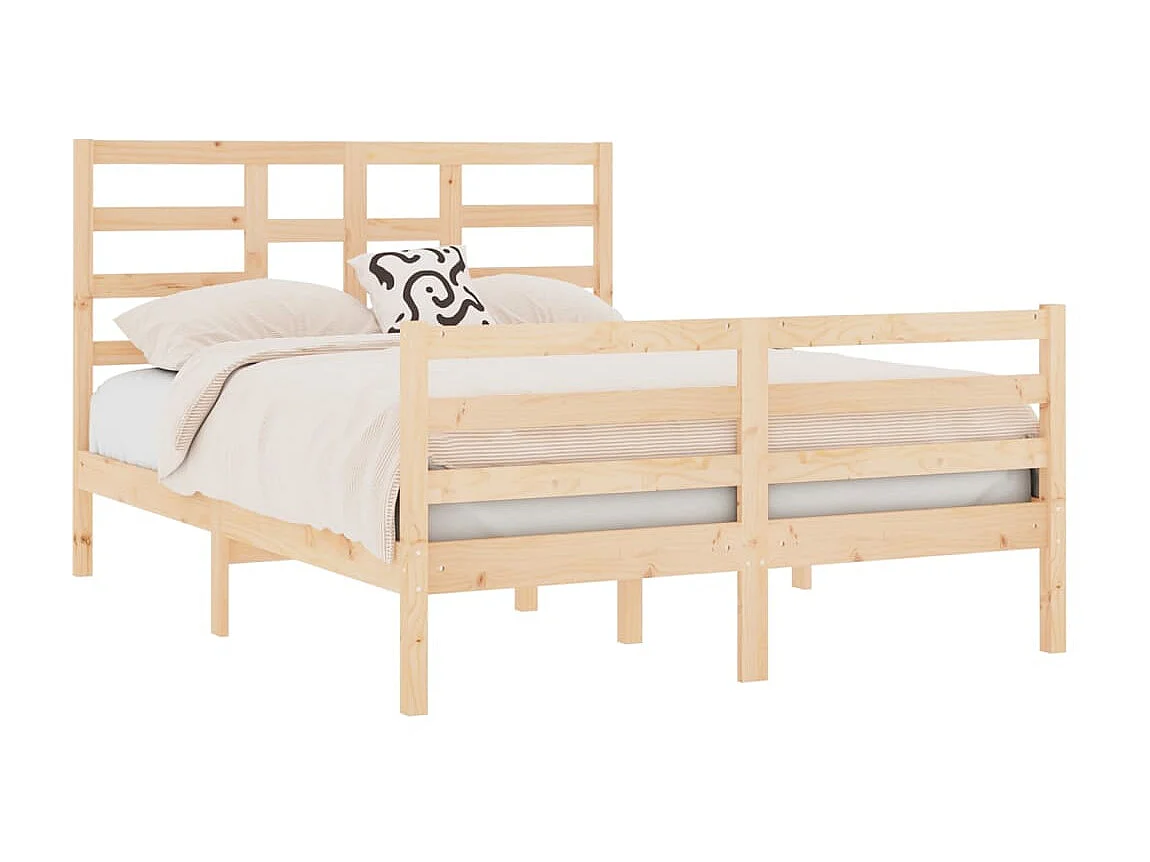 Lit-120x190 cm bois massif petit double EGGB79219