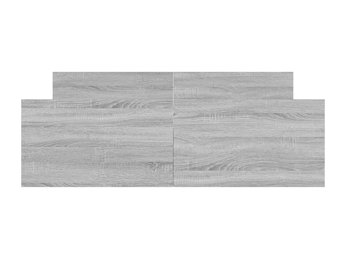Lit-135x190 cm tête de lit et pied de lit sonoma gris EGGB48809