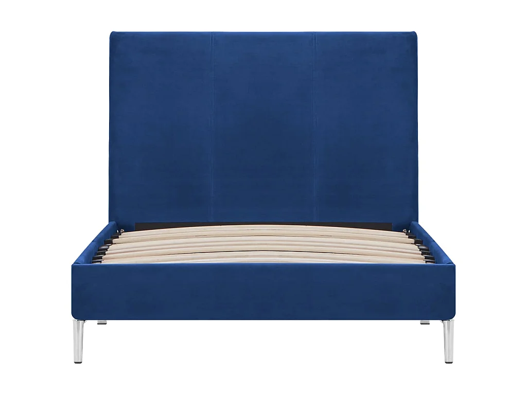 Cama 90x200 cm tecido azul PT499841