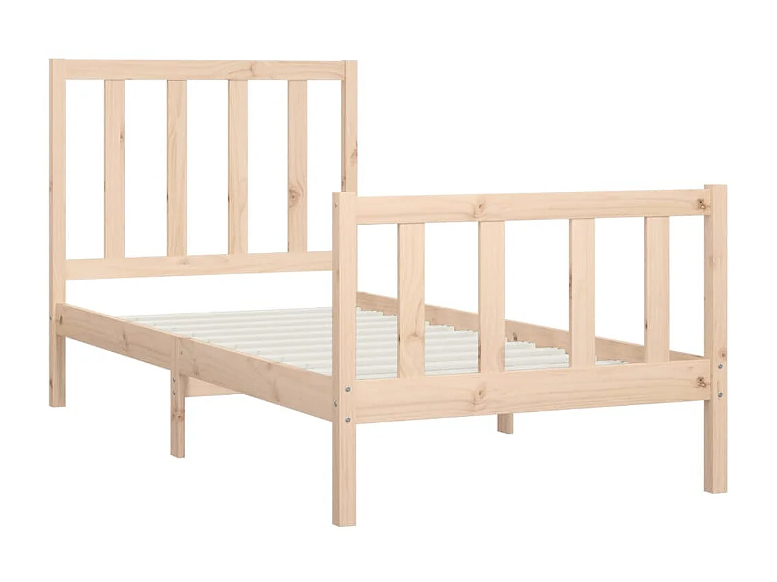 Lit-90x200 cm Bois solide EGGB44671