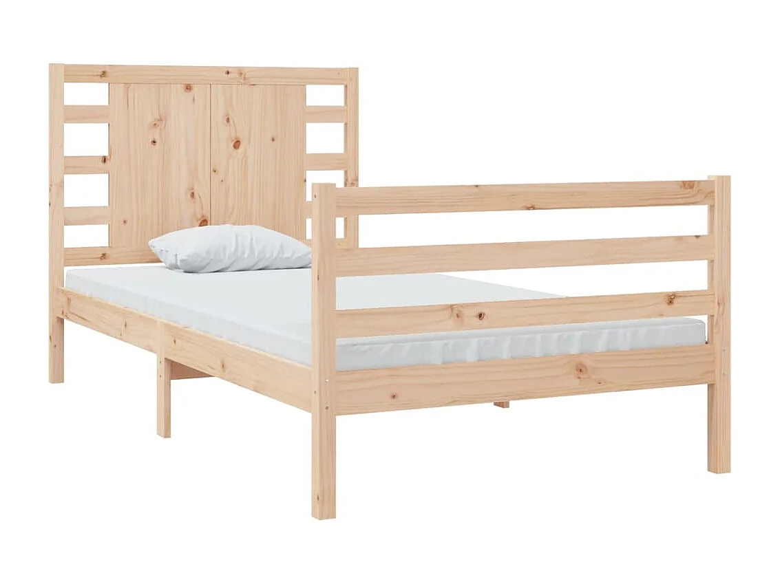 Lit-90x200 cm Bois de pin massif EGGB73795