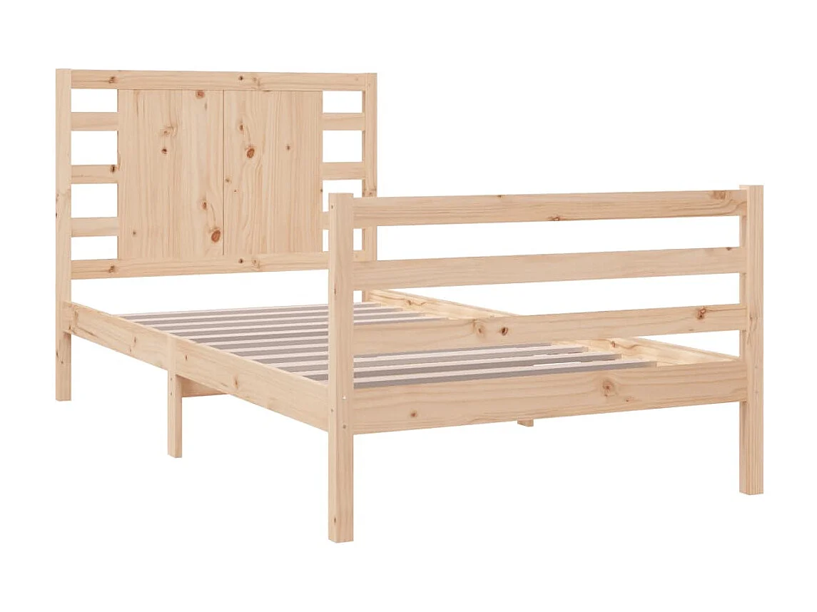 Cama 90x200 cm de madera maciza de pino ES45593