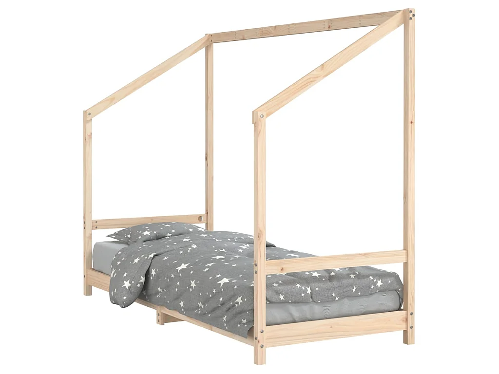 Cama infantil 80x200 cm madeira de pinho maciça PT682022