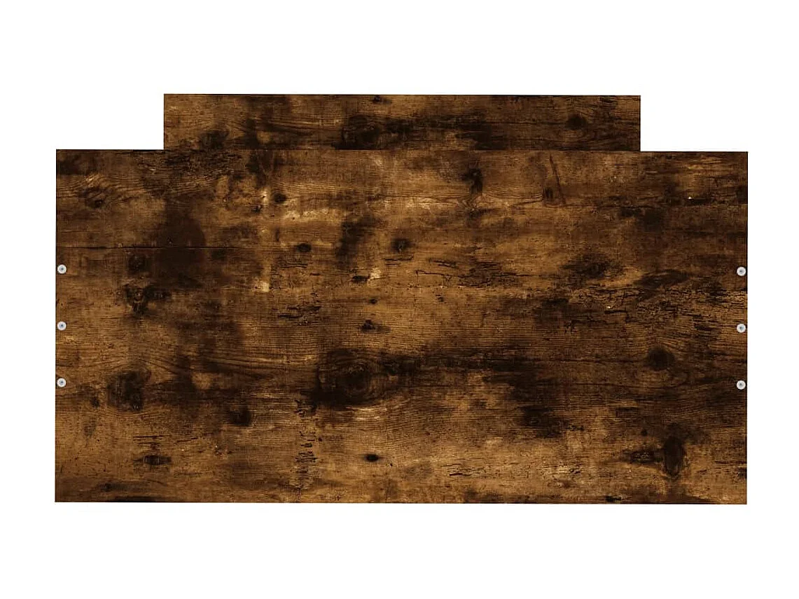 Lit-75x190 cm chêne fumé petit simple bois ingénierie EGGB73249