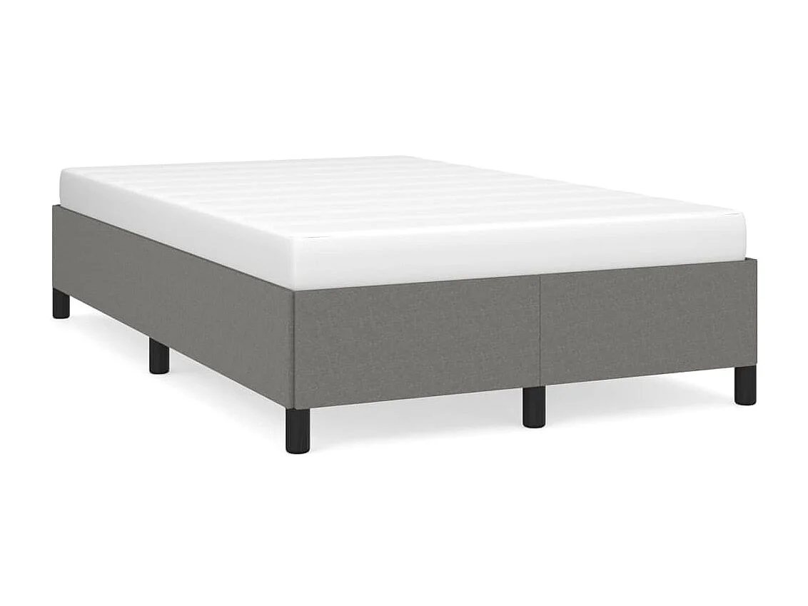 Cama 120x200 cm tecido cinzento-escuro PT628274