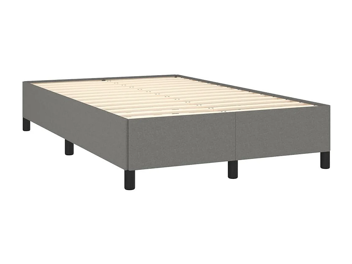 Cama 120x200 cm tecido cinzento-escuro PT628274