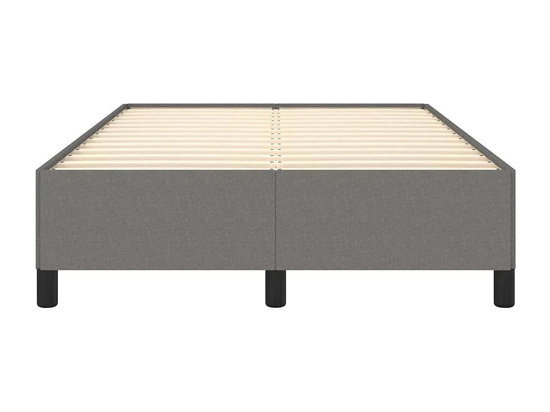 Cama 120x200 cm tecido cinzento-escuro PT628274