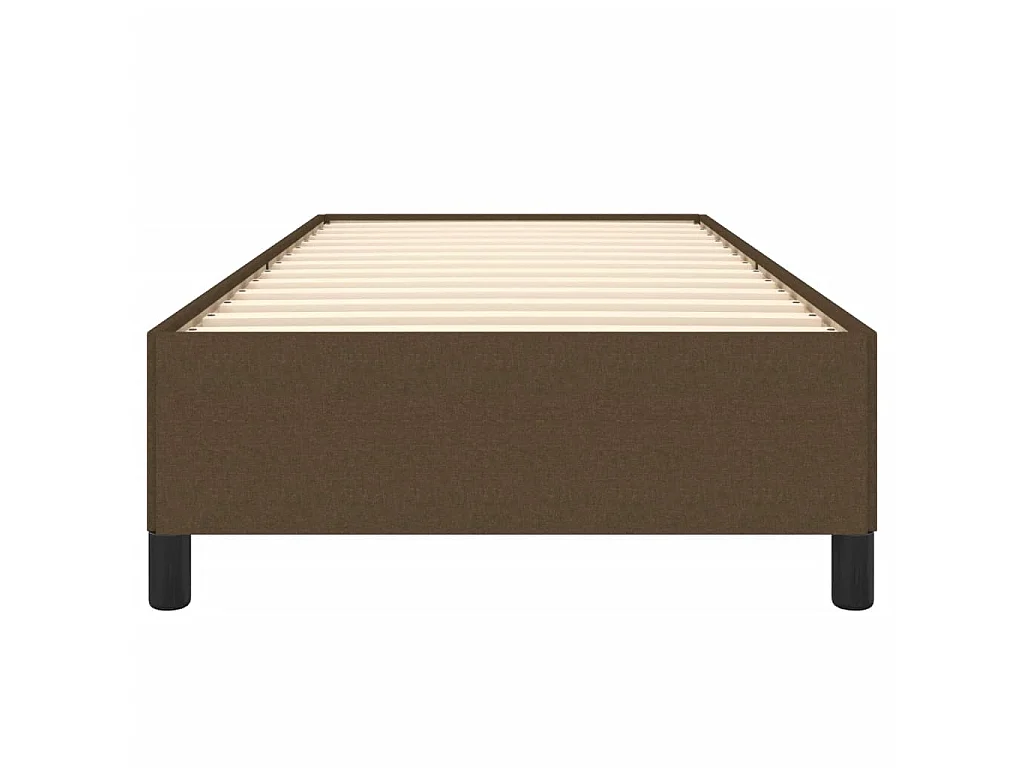 Cama 90x200 cm de tela marrón ES98916