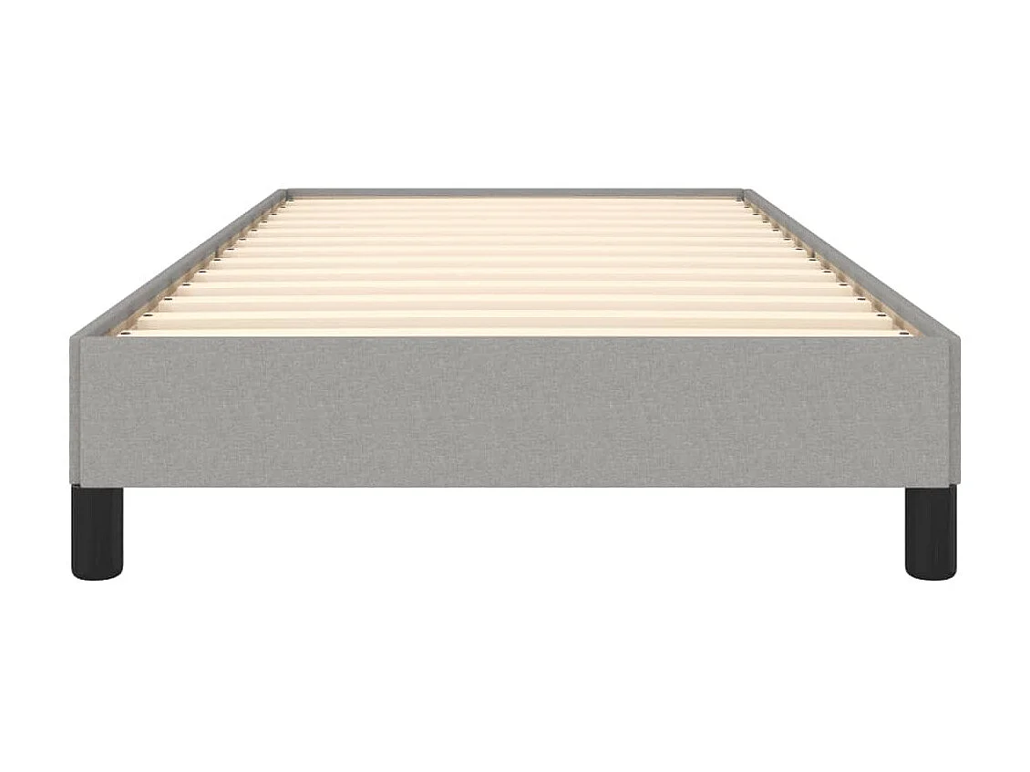 Bedframe stof lichtgrijs 90x190 cm NL93894