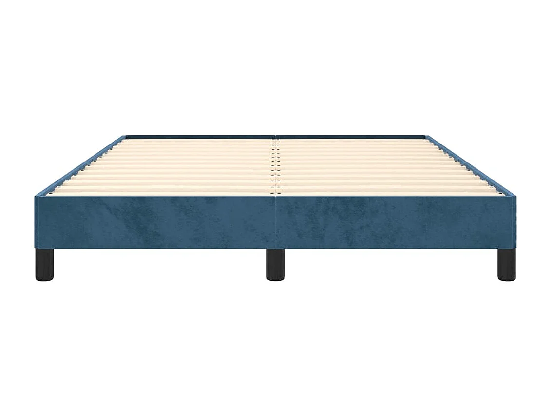 Lit-140x190 cm Bleu foncé Velours EGGB91778