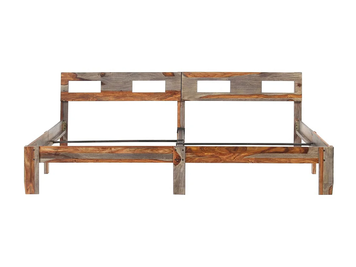 Lit-200x200 cm Bois massif EGGB66688