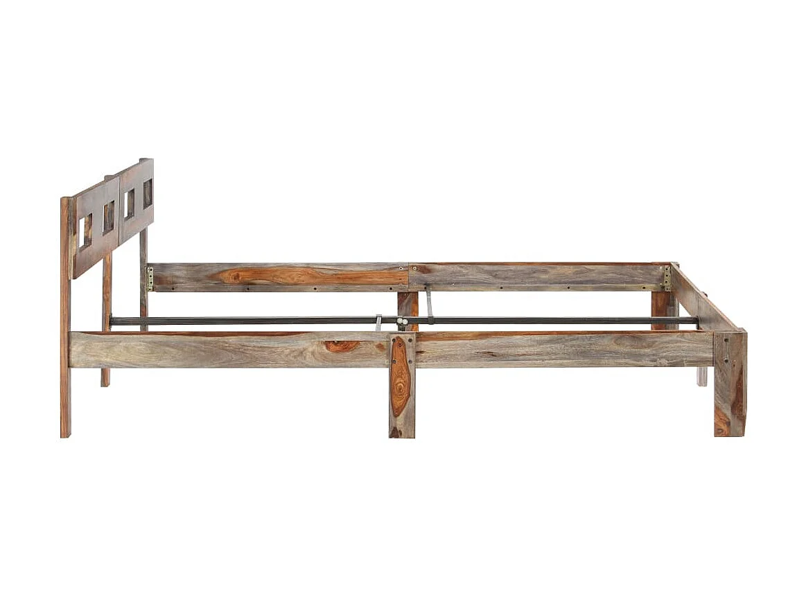 Lit-200x200 cm Bois massif EGGB66688