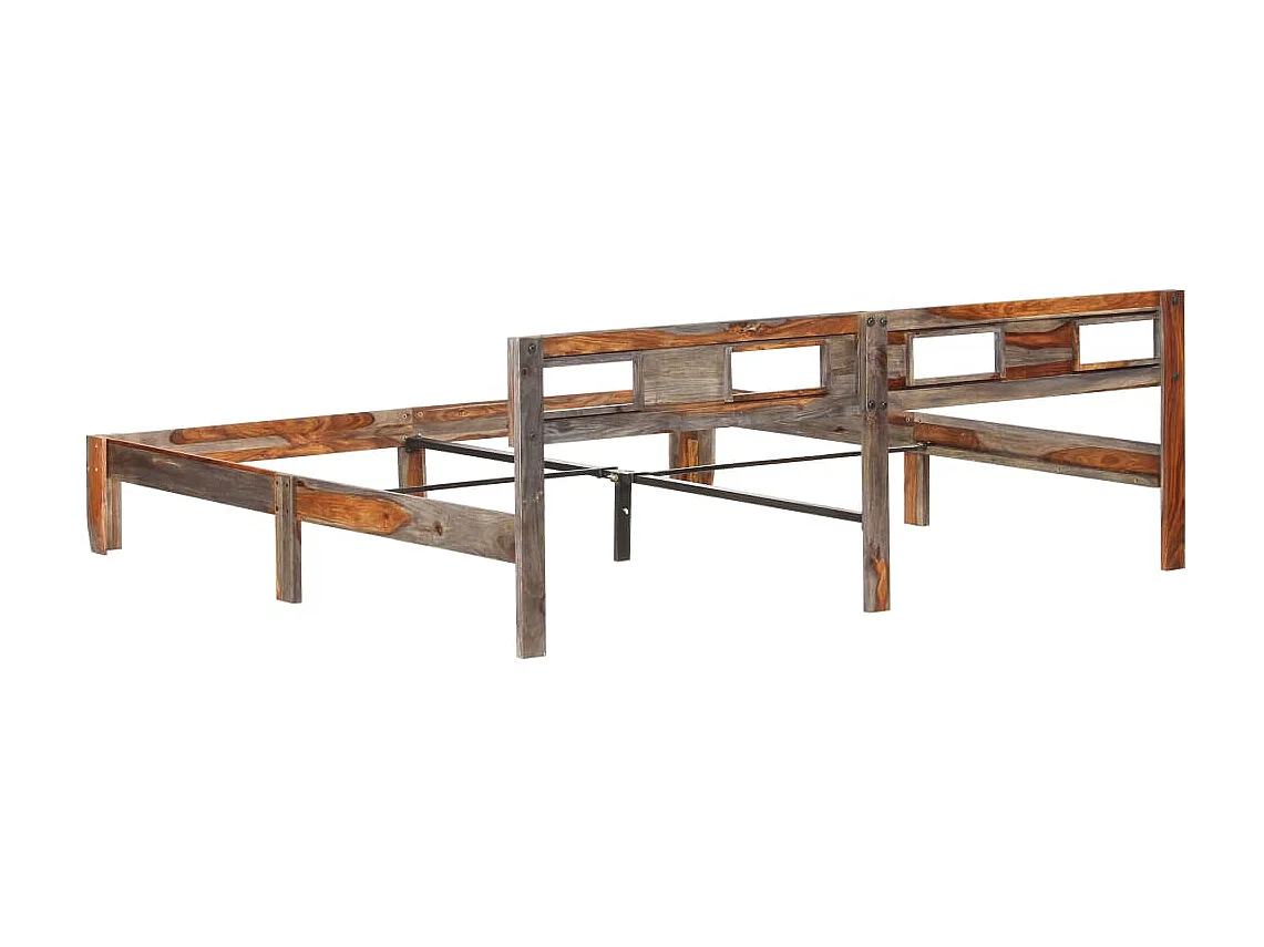 Lit-200x200 cm Bois massif EGGB66688