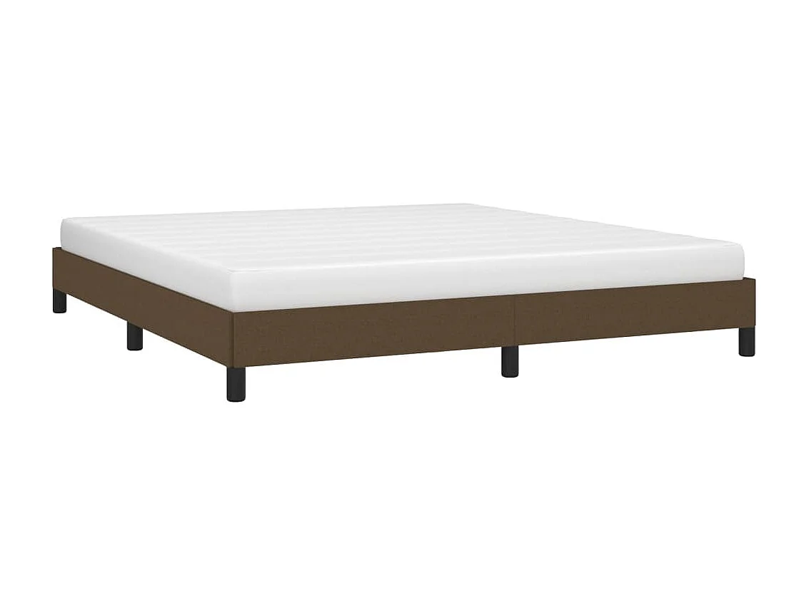 Bedframe stof donkerbruin 180x200 cm NL68593