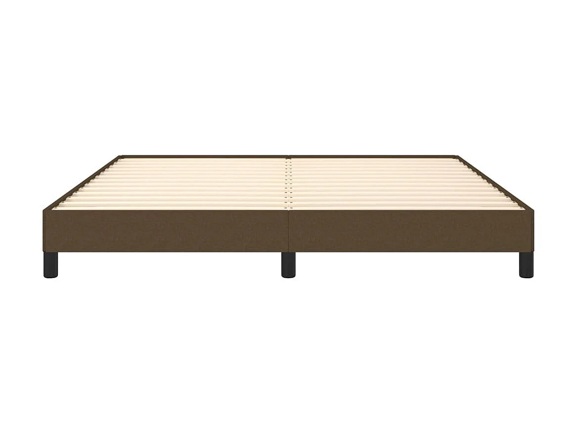 Bedframe stof donkerbruin 180x200 cm NL68593