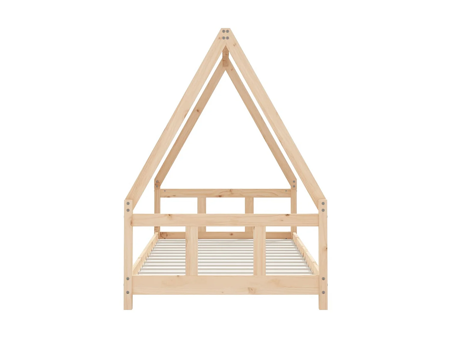 Lit-90x190 cm pour enfant Bois de pin massif EGGB45646