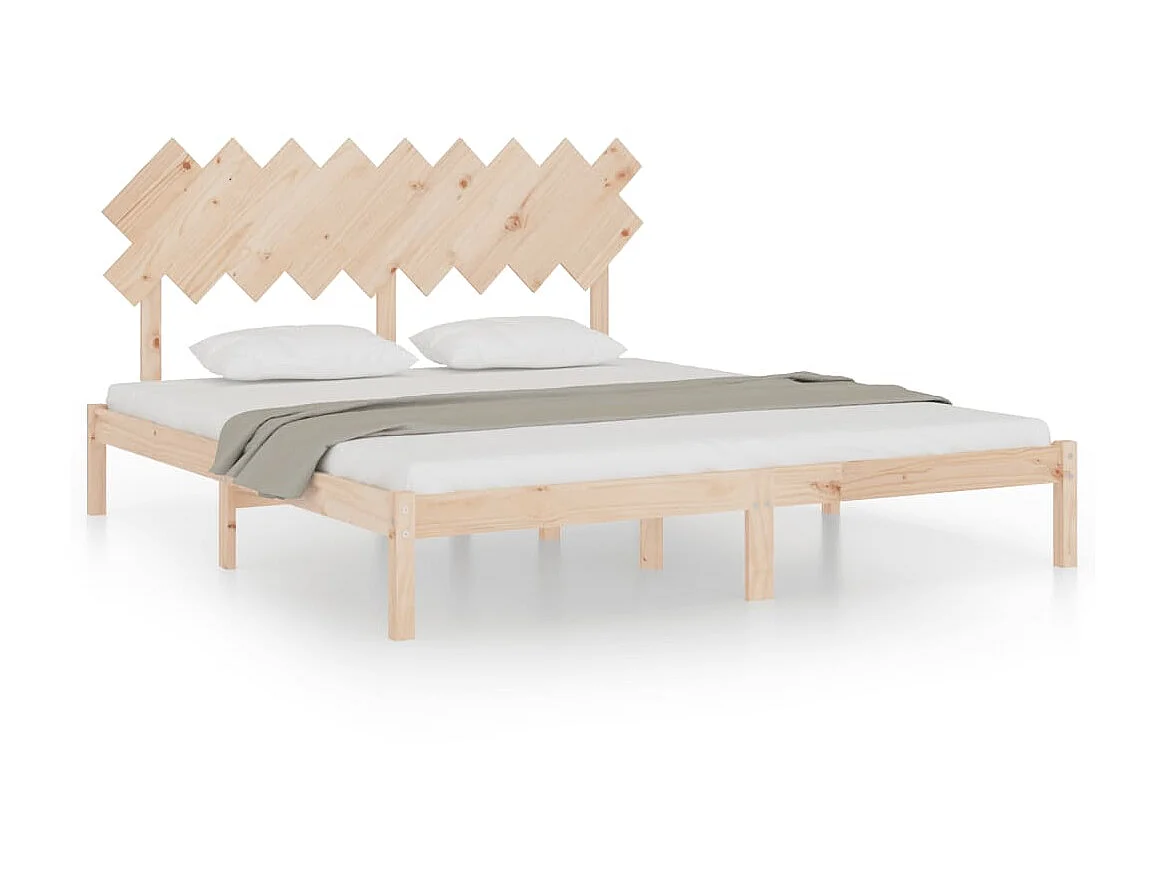 Cama 180x200 cm de madera maciza super king ES34509