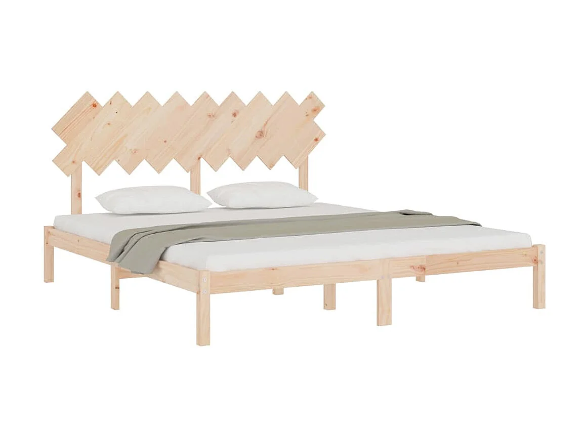 Cama 180x200 cm de madera maciza super king ES34509