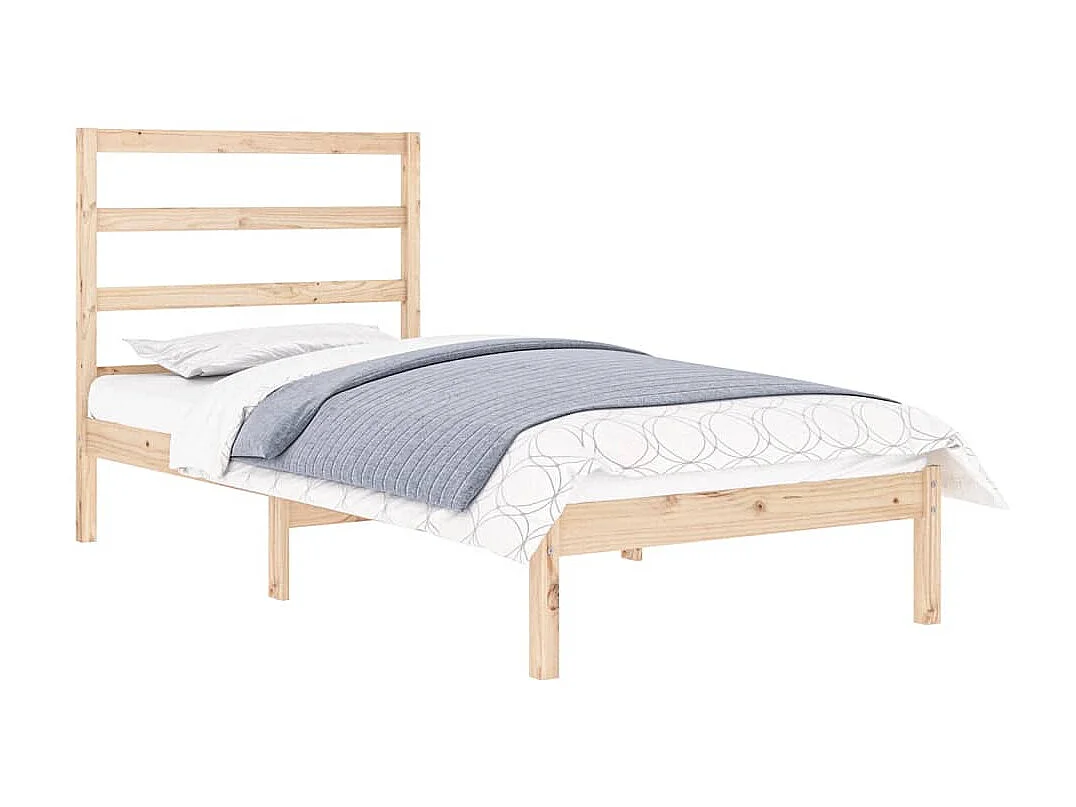 Cama solteiro 90x190 cm madeira maciça PT753712