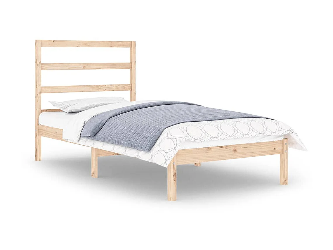 Cama 90x190 cm madera maciza ES65108