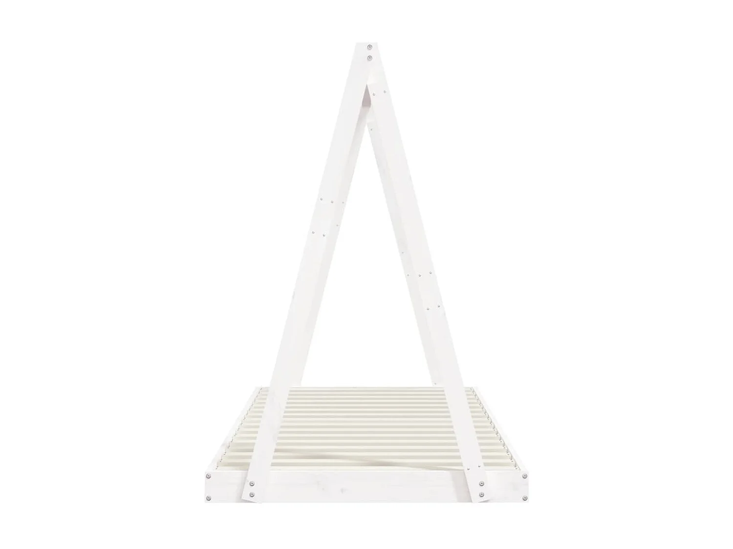 Lit-90x200 cm pour enfants blanc bois de pin massif EGGB86990