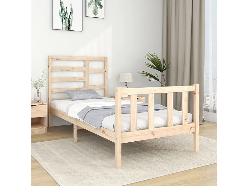 Lit-75x190 cm bois massif petit simple EGGB66056