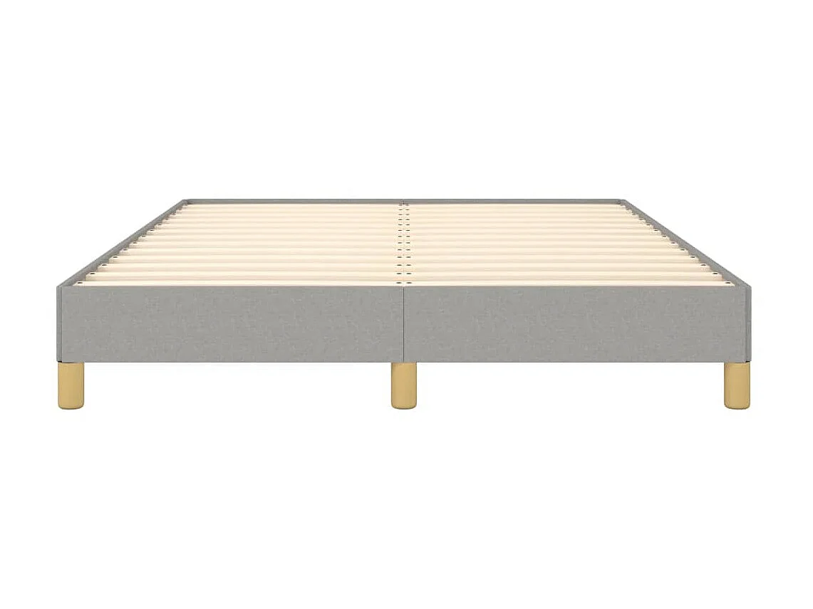 Lit-160x200 cm Gris clair Tissu EGGB51361