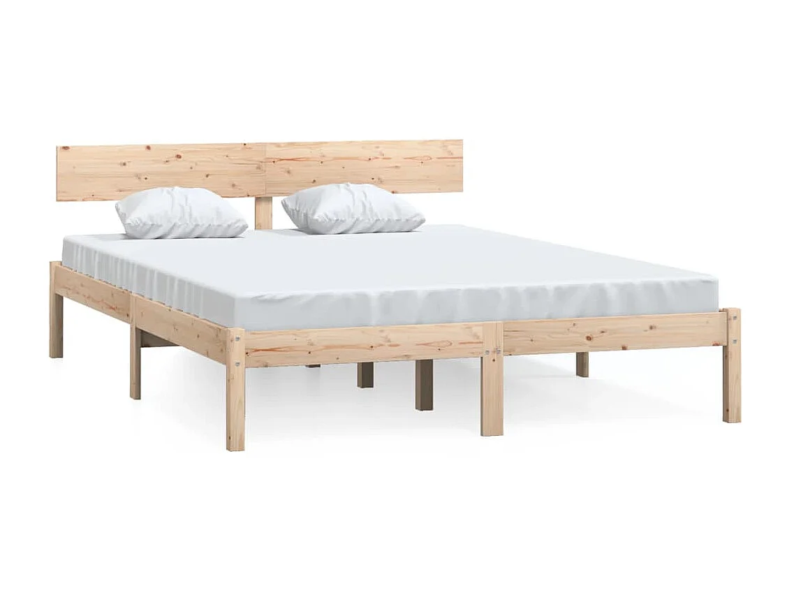 Cama 160x200 cm pinho maciço PT541486