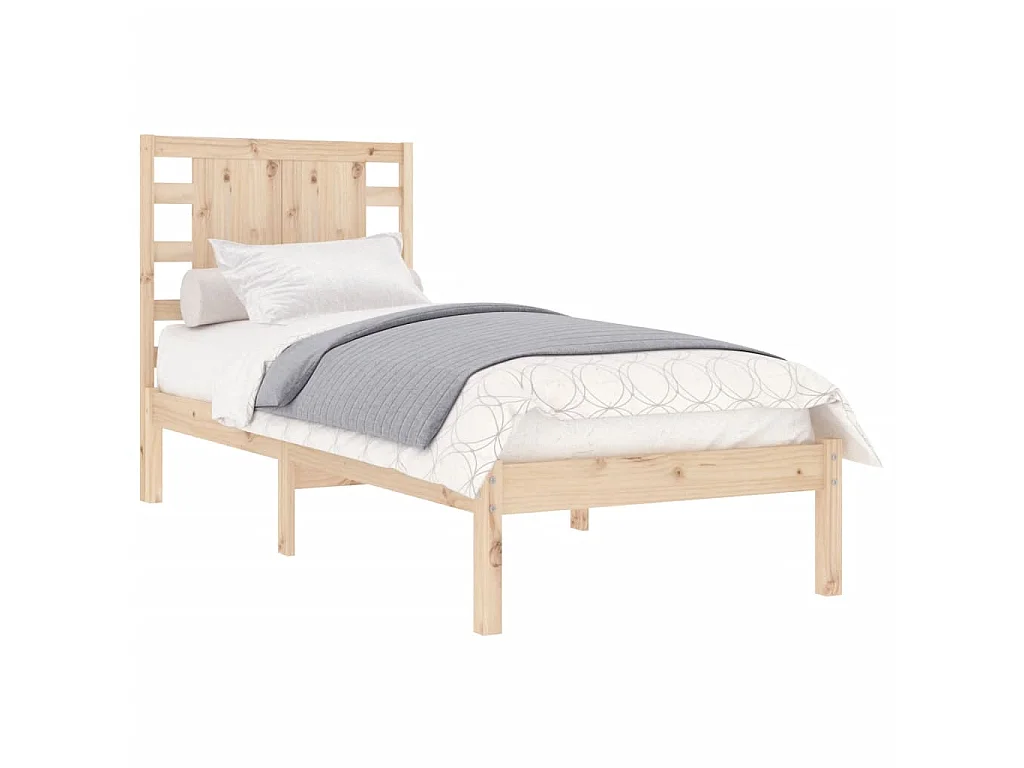 Lit-90x190 cm bois massif simple EGGB82613