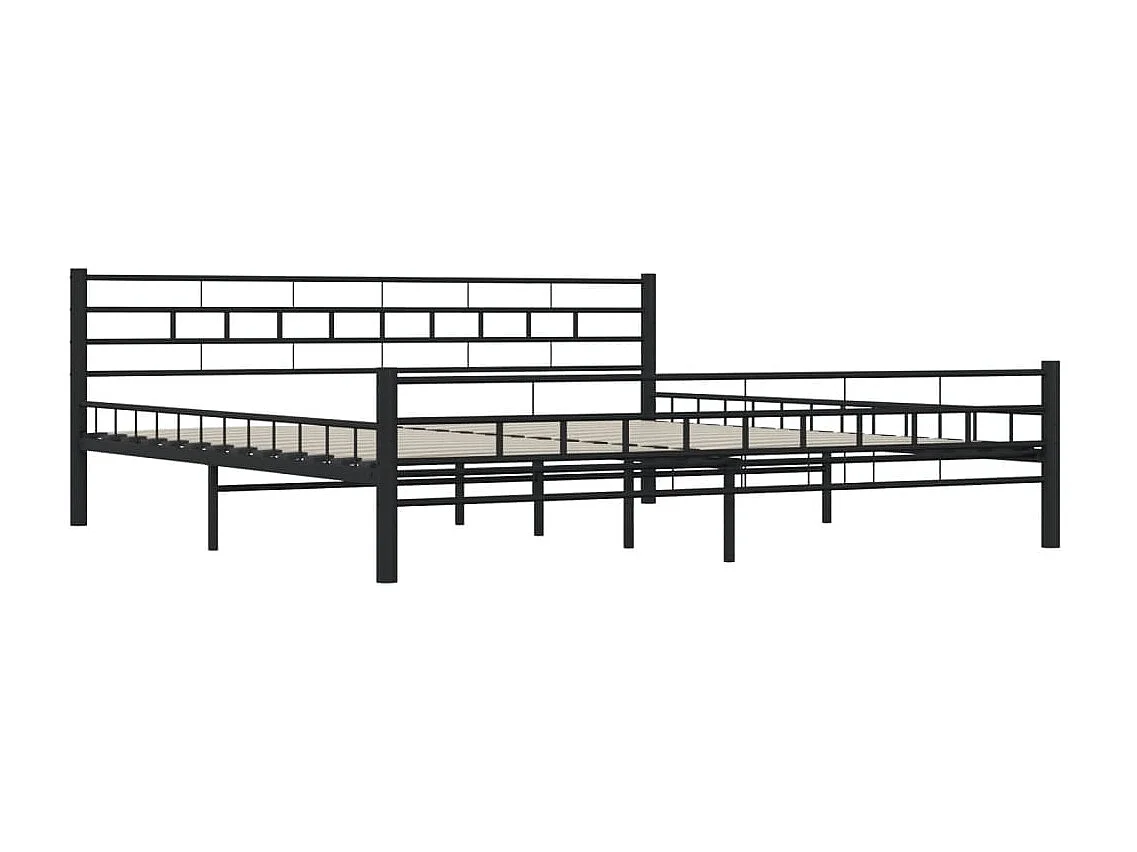 Bedframe staal zwart 200x200 cm NL15380