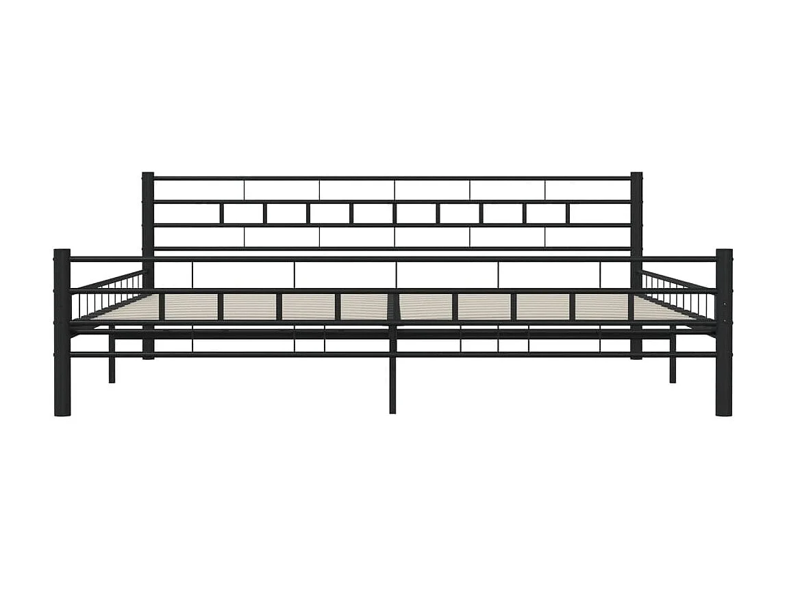 Bedframe staal zwart 200x200 cm NL15380