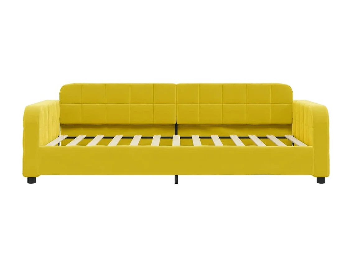 Lit-80x200 cm de repos jaune velours EGGB51726