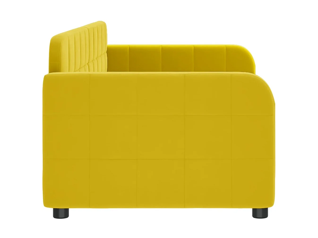 Lit-80x200 cm de repos jaune velours EGGB51726