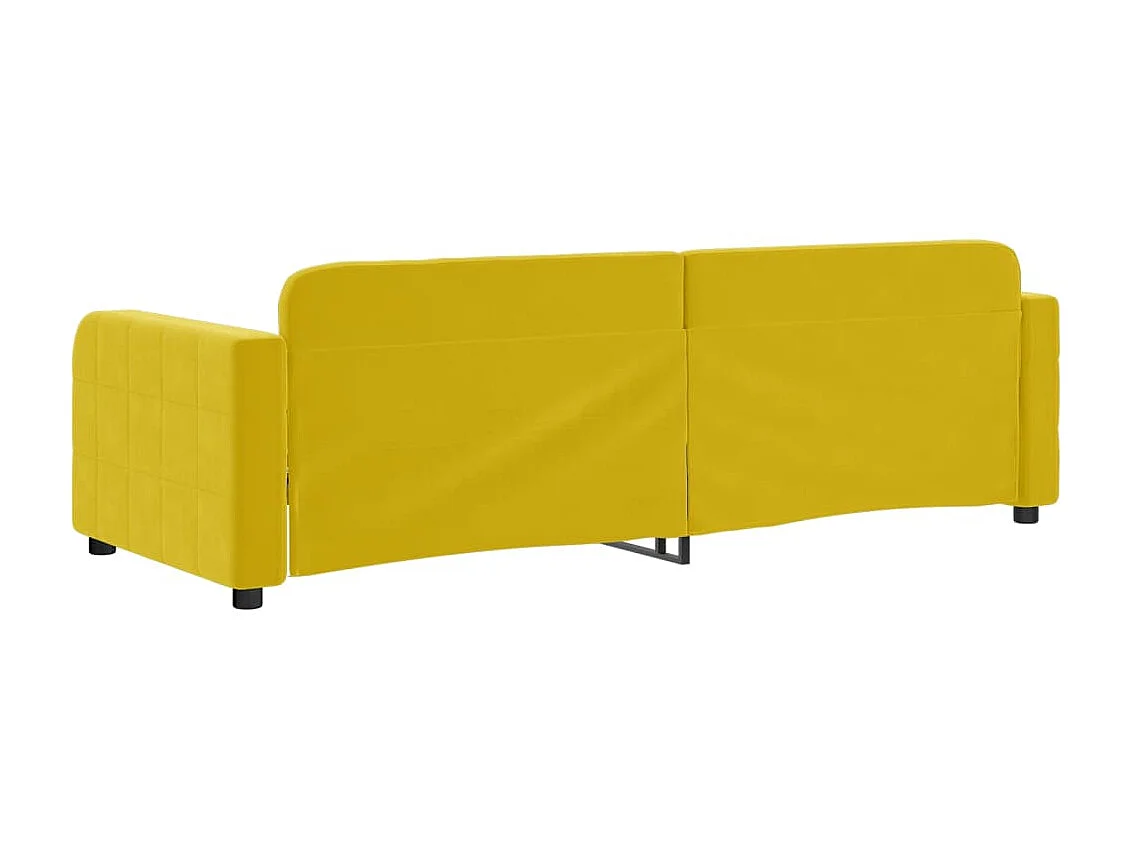 Lit-80x200 cm de repos jaune velours EGGB51726