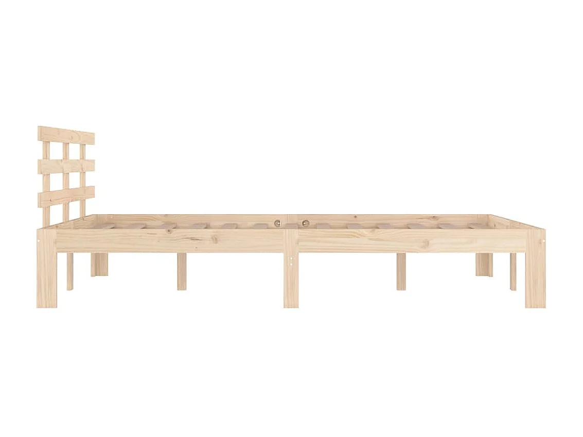 Lit-200x200 cm Bois massif EGGB35972