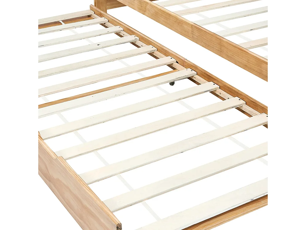 Lit-90x200 cm extensible Bois de pin EGGB96654